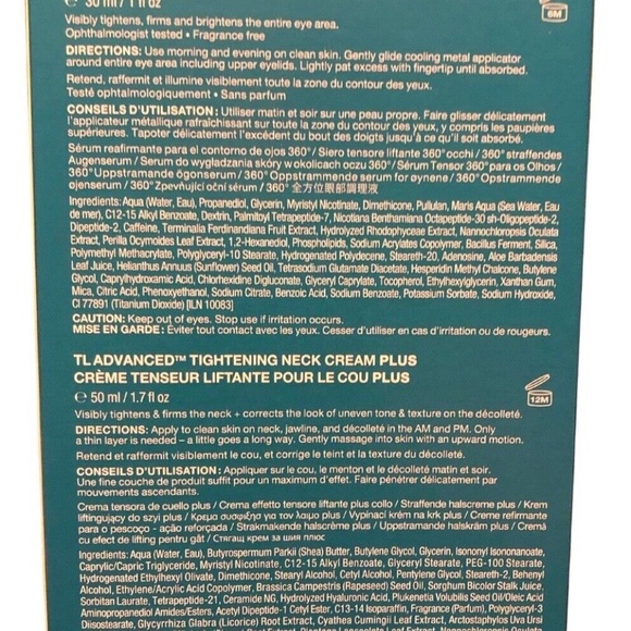 Lot Strivectin Tighten Lift Eye serum 1 fl oz TL Advanced Neck cream Plus 1.7 oz - Picture 3 of 3